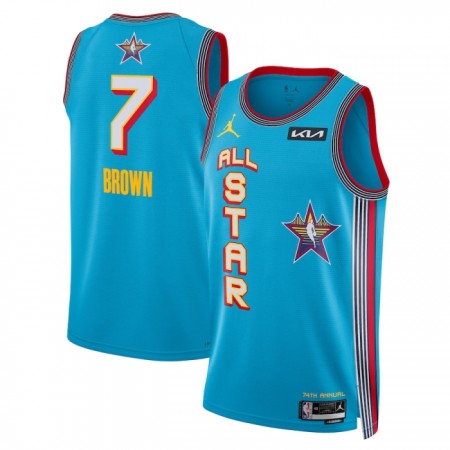 Maillot Homme All-Star 2025 Jaylen Brown Jordan Bleu Swingman
